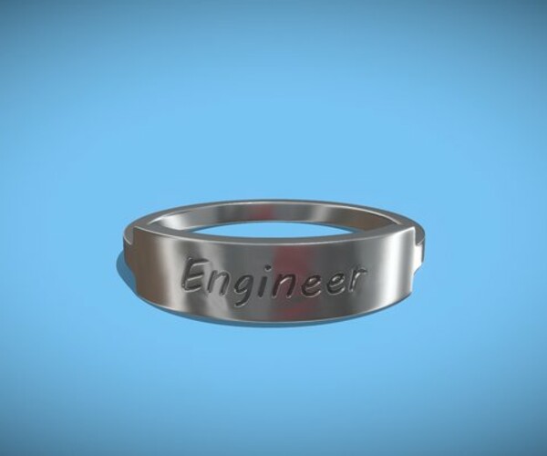 ArtStation Engineer Ring Female Platinum Resources