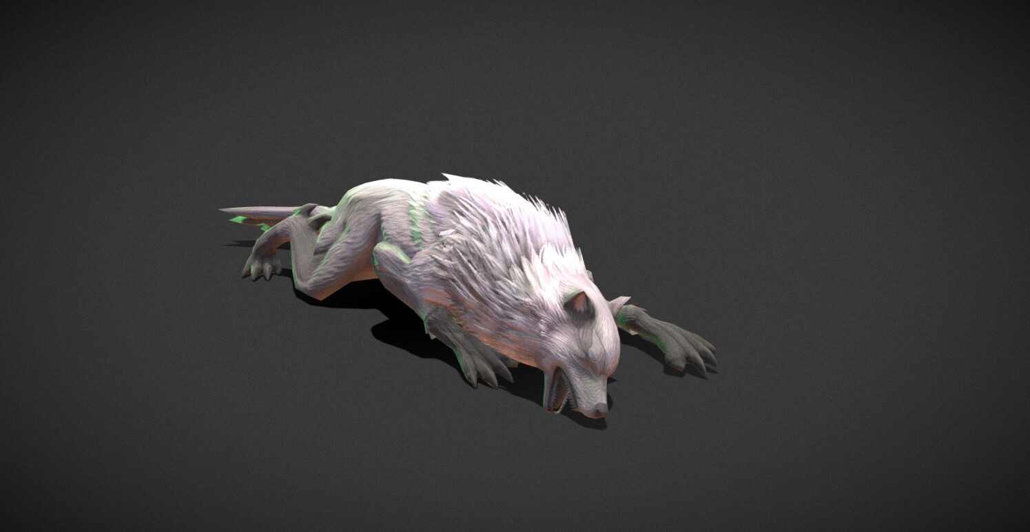 ArtStation - Fantasy Creature - Battle Dog | Game Assets