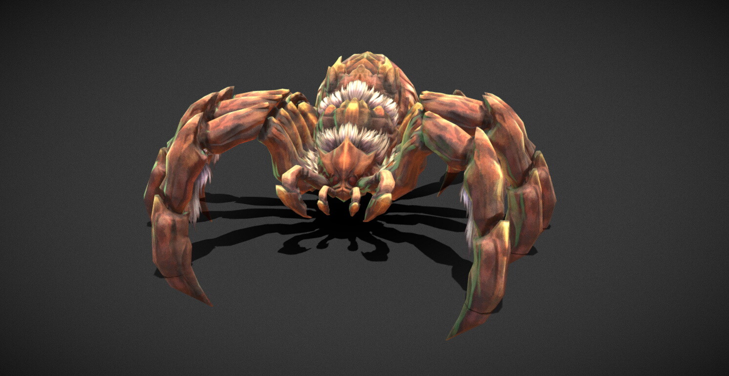 ArtStation - Fantasy Creature - Battle Spider | Game Assets