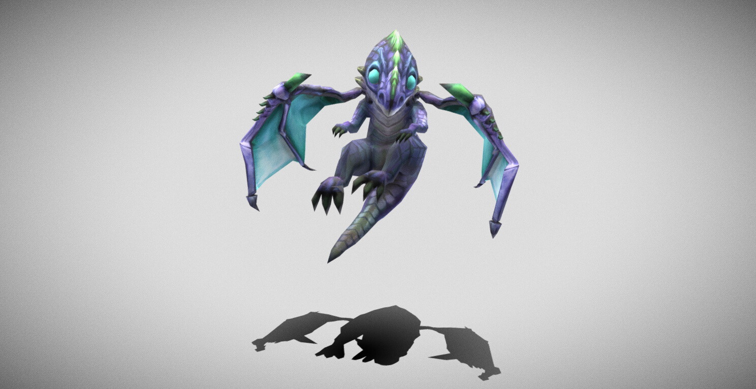 ArtStation - Dungeon Fantasy Monster - Small Dragon | Game Assets