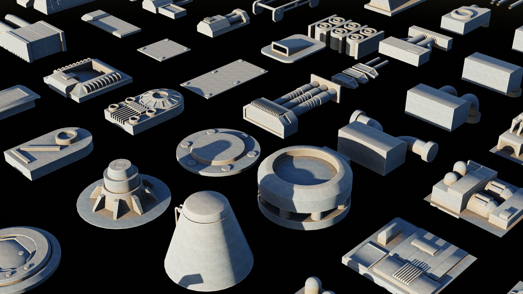 ArtStation KitBashing Greeble Set Resources