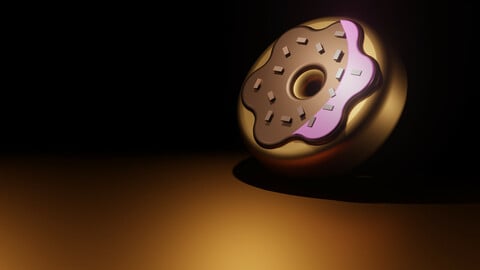 3D Donut Blender Template