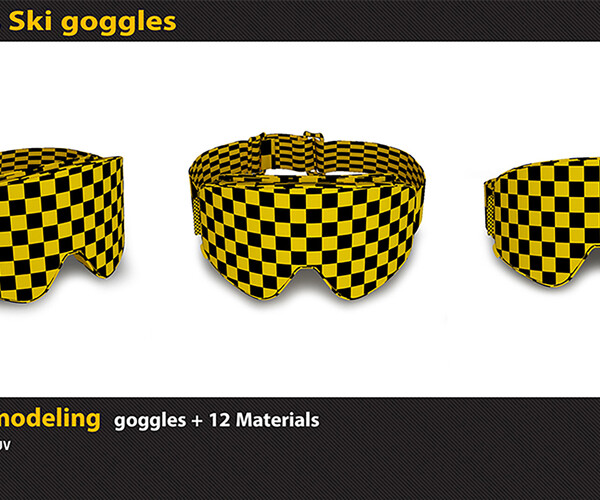 ArtStation Diva Drama Blenders Ski Goggles Game Assets