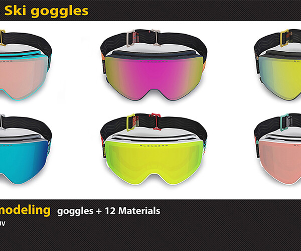 ArtStation Diva Drama Blenders Ski Goggles Game Assets