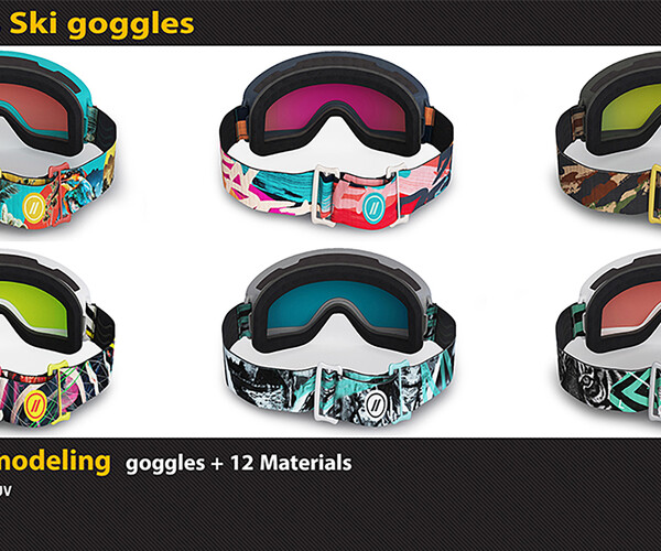 ArtStation Diva Drama Blenders Ski Goggles Game Assets