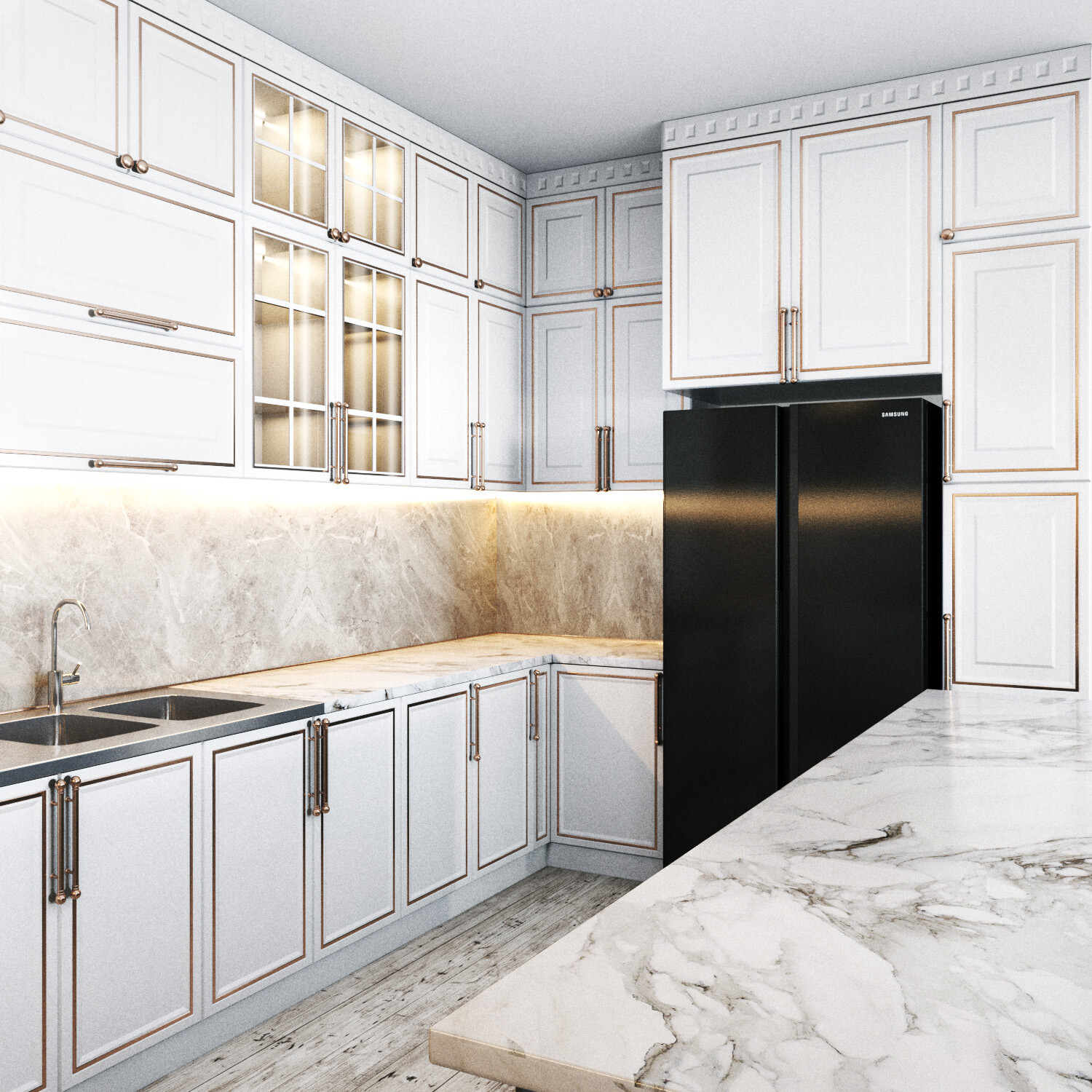 ArtStation - Neoclassical kitchen n3 | Resources