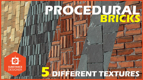 Procedural Brick Material - Substance Designer