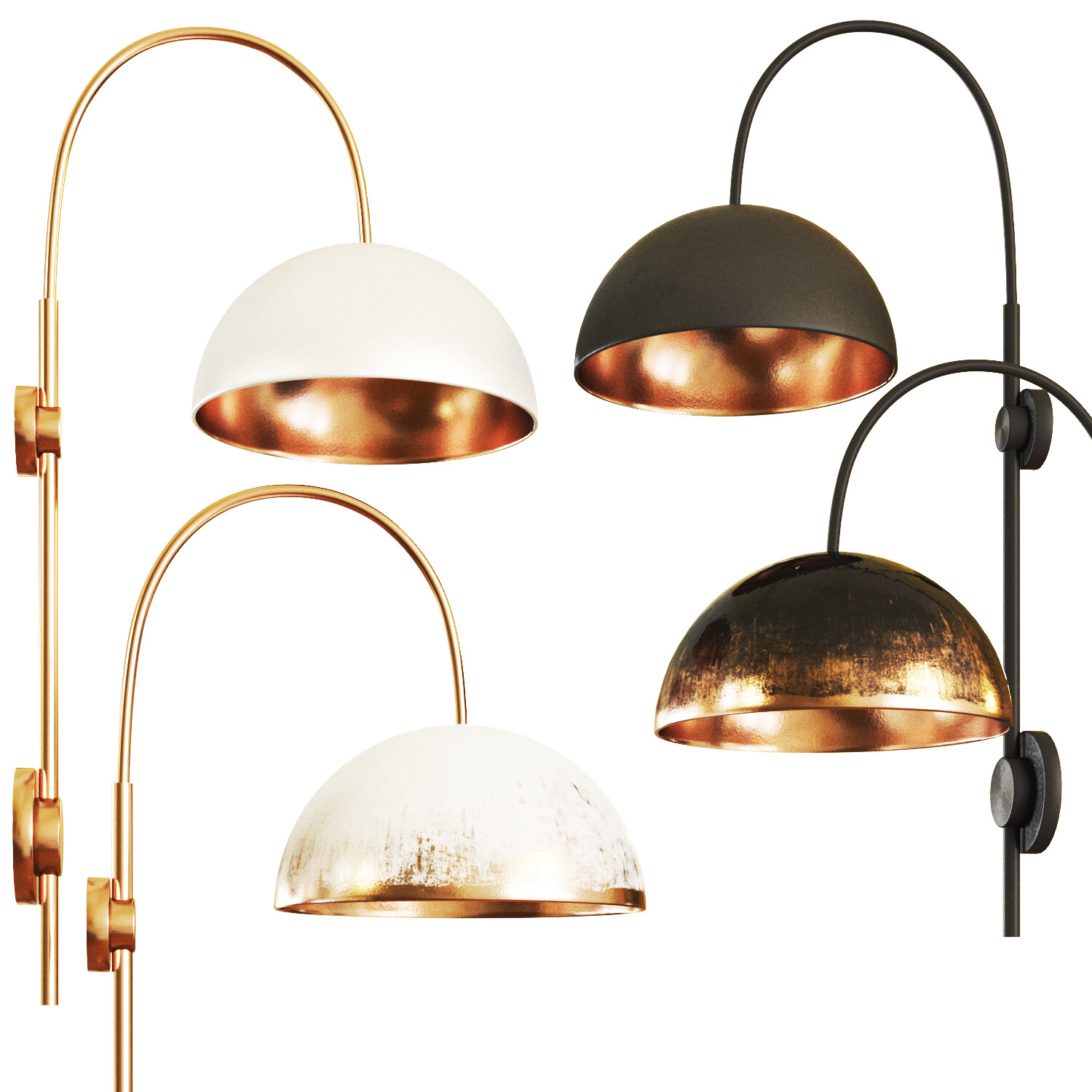 ArtStation wall light sconce, half, spare, light, dome, domelight