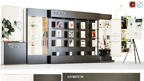 showcase, exhibition, advertisement, demo, stand, score, kiosk, industrial, showroom gallery