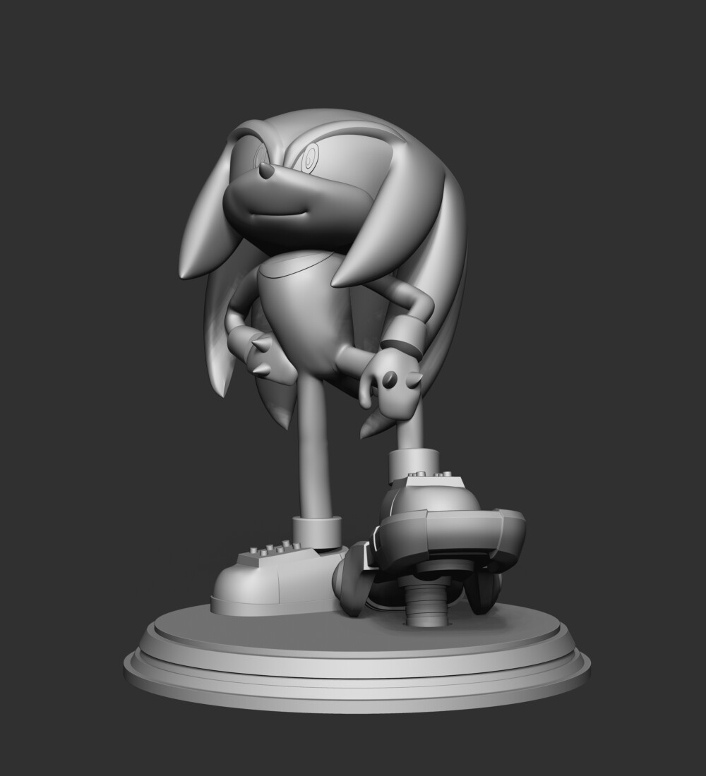 Knuckles - Sonic the Hedgehog 2 Fanart 3D model 3D printable