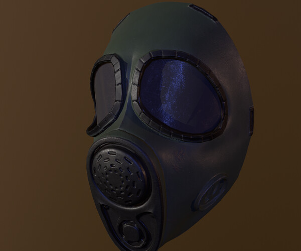 ArtStation - Stalker GasMask - Game Ready Low-poly 3D model | Resources