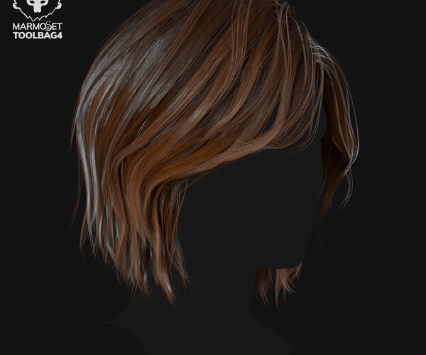 ArtStation - Hairstyle pack (10 pieces). Low-poly / Game-ready / PBR ...