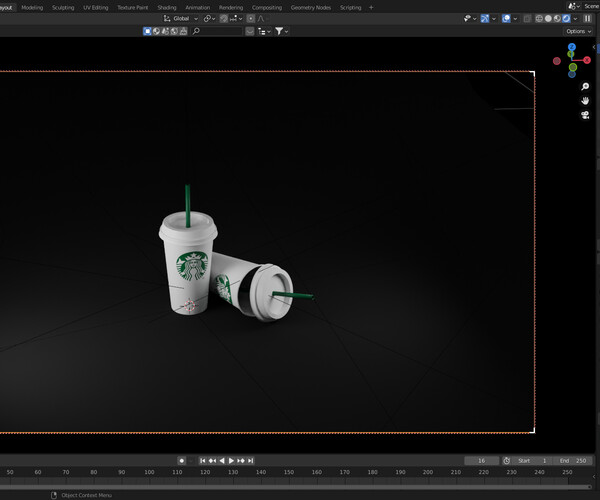 ArtStation Starbucks Coffee Cup Game Assets