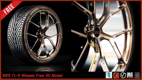 BBS FL-R Wheels Free 3D Model