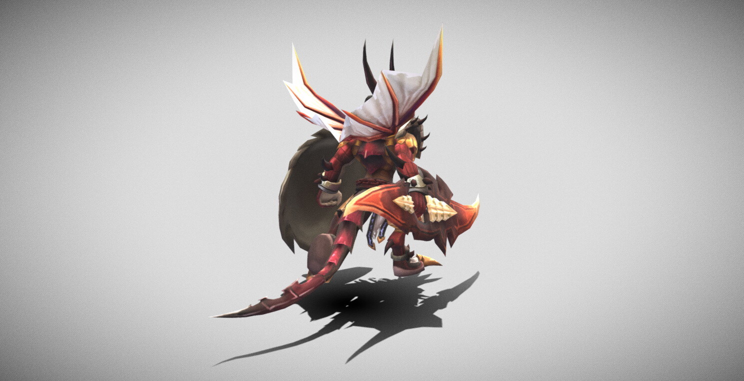 ArtStation - Dungeon Fantasy Monster - Noble Lizard Warrior 2 | Game Assets