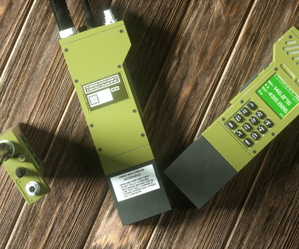 ArtStation militaryradioportable Game Assets