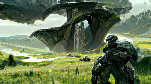 Halo type landscape (Free)