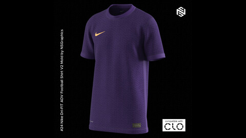 Nike Dri-FIT ADV Football Shirt for CLO3D & Marvelous Designer
