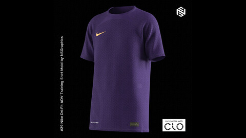 Nike Dri-Fit ADV Training Shirt for CLO3D & Marvelous Designer