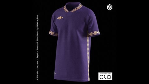 umbro vapatech Replica Football Shirt for CLO3D & Marvelous Designer