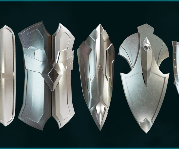 ArtStation - 55 Epic Shield Base Mesh - VOL 02 ( Game Ready ) | Game Assets