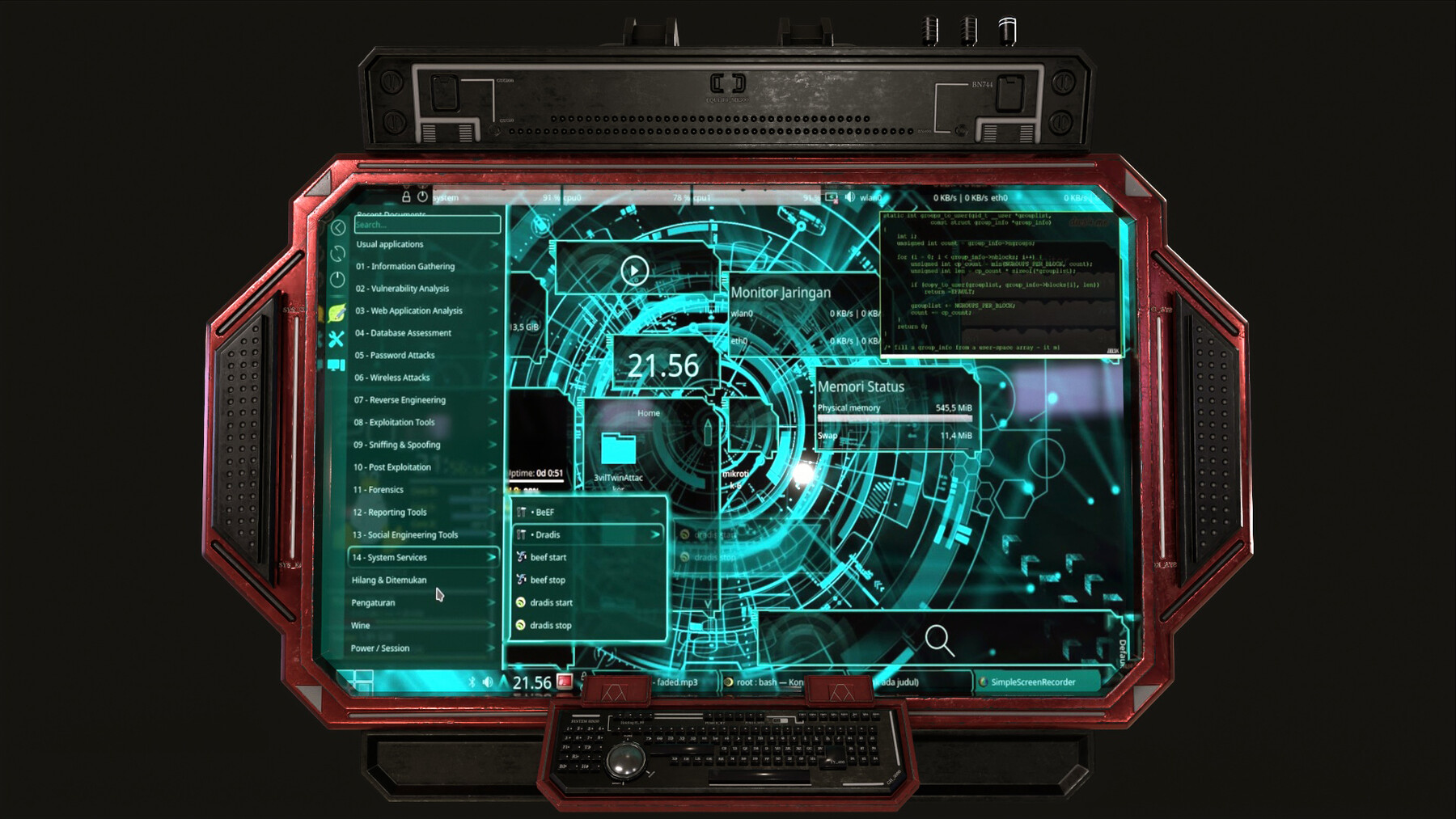 Sci Fi Computer Screen Texture