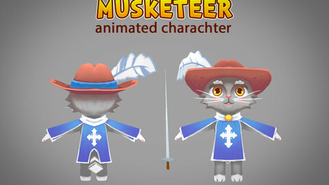 Musketeer animated character