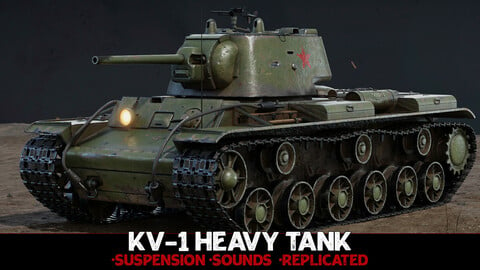 WW2 Tank - KV1 - Advanced Tank Blueprint [UE4]