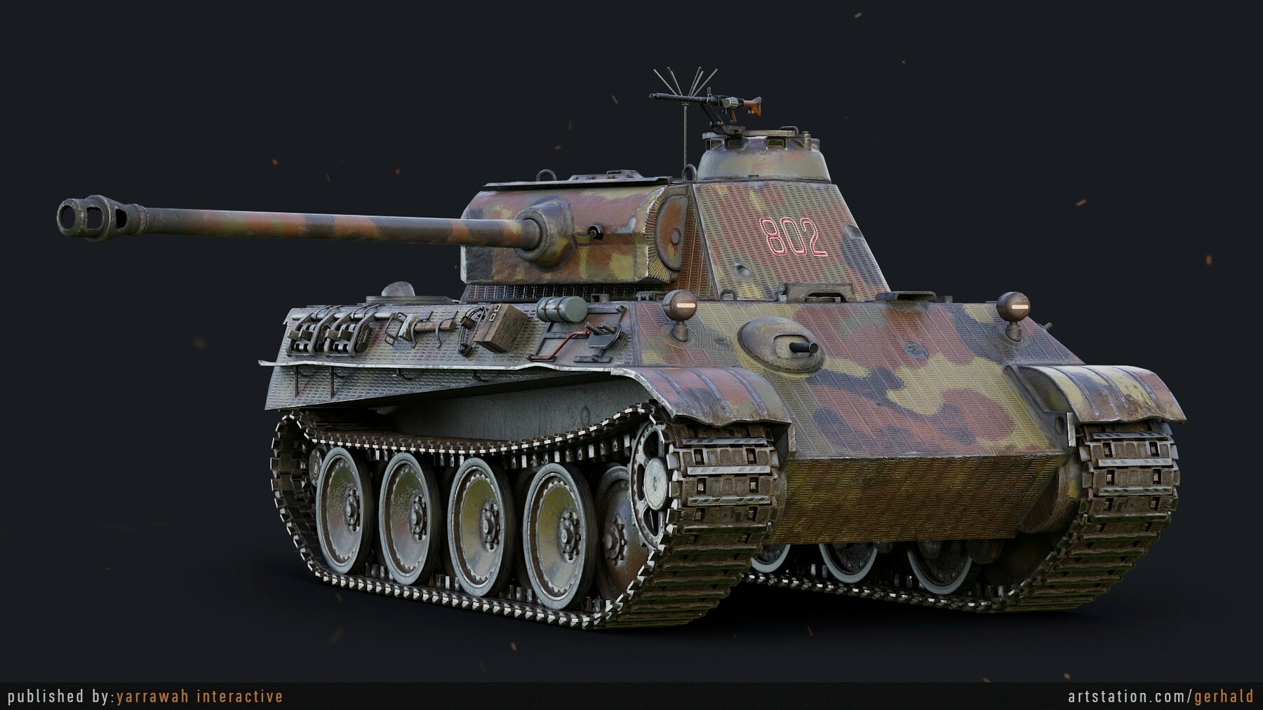 ArtStation - WW2 Tank - Panzer V - Advanced Tank Blueprint [UE4