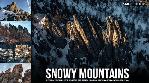 560+ Snowy Mountains - Reference Pictures