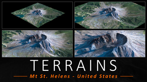3DTerrain - Mount St.Helens