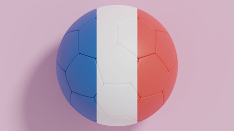Flag Soccer Ball Collection 4 3D model
