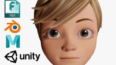 3D Cartoon male character young Man 3