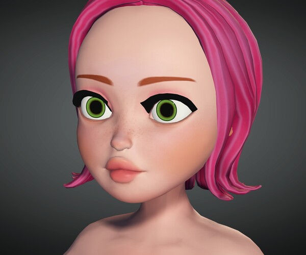 Artstation 3d Cartoon Women 2 Character 3d Girl Resources 