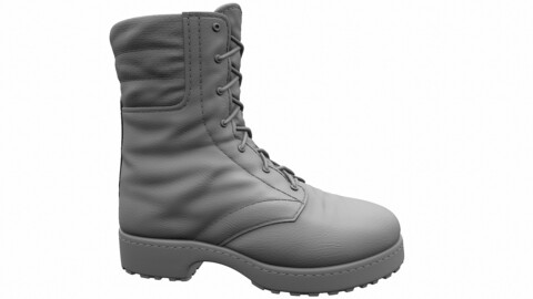 ​Army Boots High Poly 3d model (ZTL/OBJ)