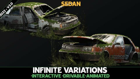 Sedan - Procedural Vehicles [UE4] [UE5]