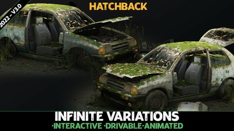 Hatchback - Procedural Vehicles [UE4] [UE5]