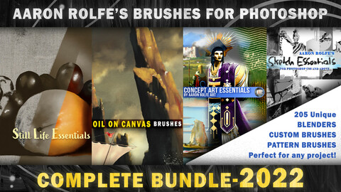 ArtStation - Photoshop CC Oil Painting Brushes Pack by Sundeepartist