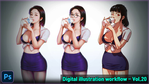 Digital Illustration workflow - Vol.20