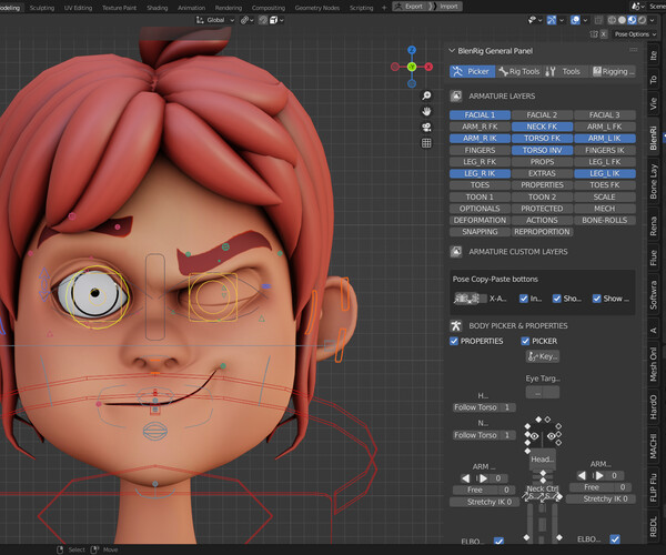 Artstation - Rigged Character Boy Using Blenrig 6 In Blender 3.0 - Rick 