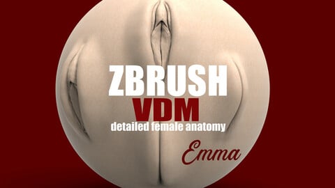 Emma - ZBRUSH VDM - OBJ - Female Anatomy