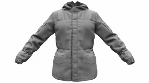 Russian Military Jacket Gorka High Poly (ZTL/OBJ)