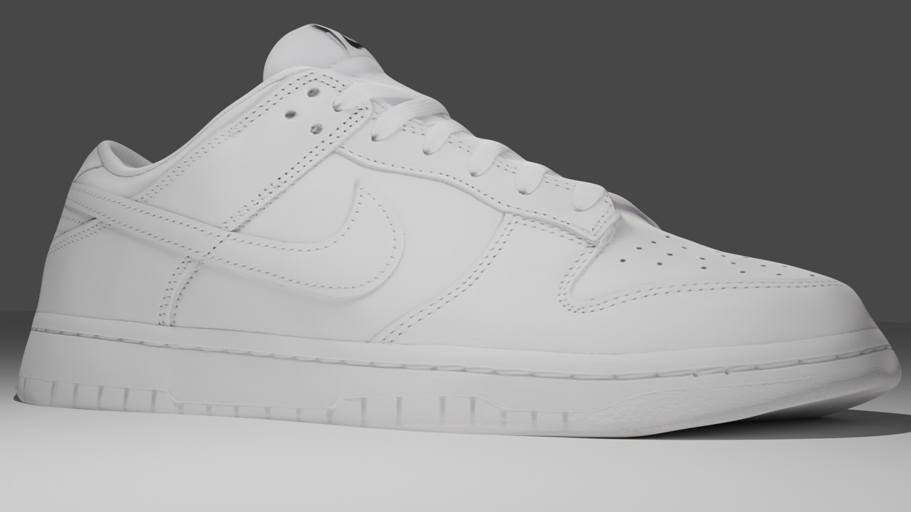 ArtStation Nike Dunk Low Triple White (2021) (W) Game Assets