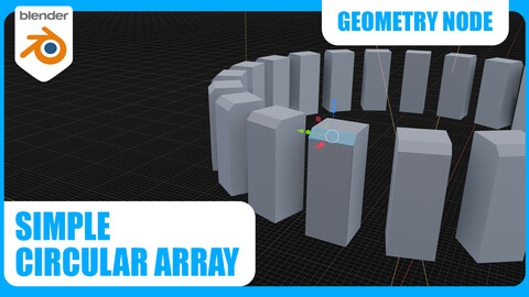 Circular Array (Blender Geometry Node)