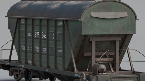 Hopper Wagon Of Russian Railways