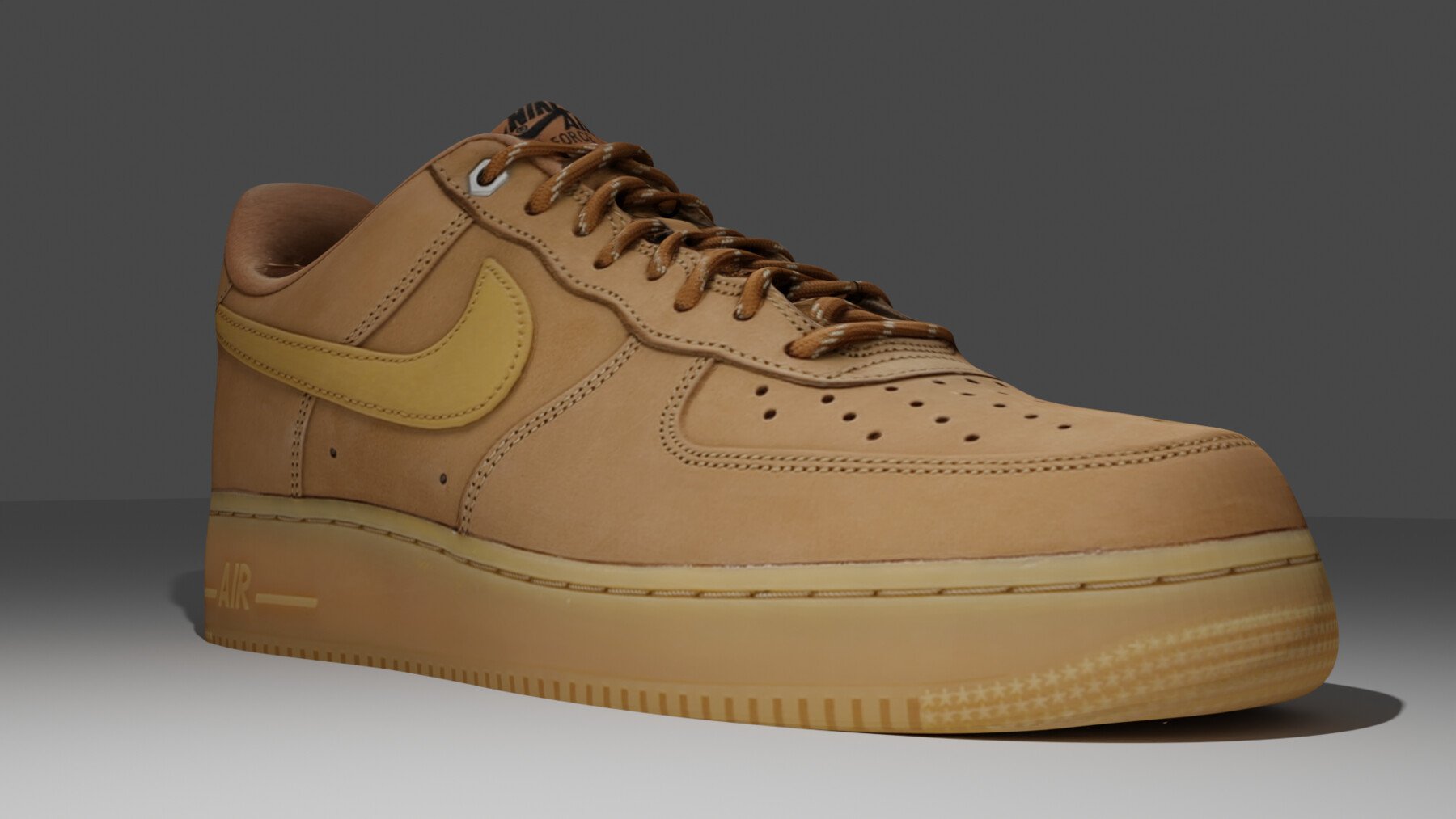 Ultimate Lick Legend ArtStation - Nike Air Force 1 Low Flax (2019-2022) | Game Assets