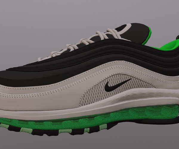 Dim comfort acute ArtStation - NIKE AIR MAX 97 SHOES low-poly PBR | Game Assets