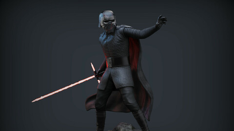 KYLO REN INSPIRED 3D PRINTING MODEL