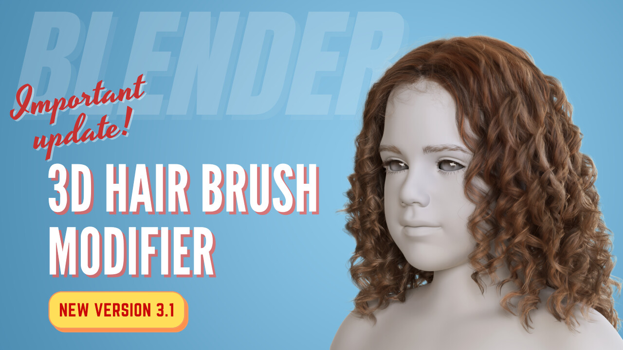ArtStation - Blender Addon | 3D Hair Brush | VFX Grace | Resources