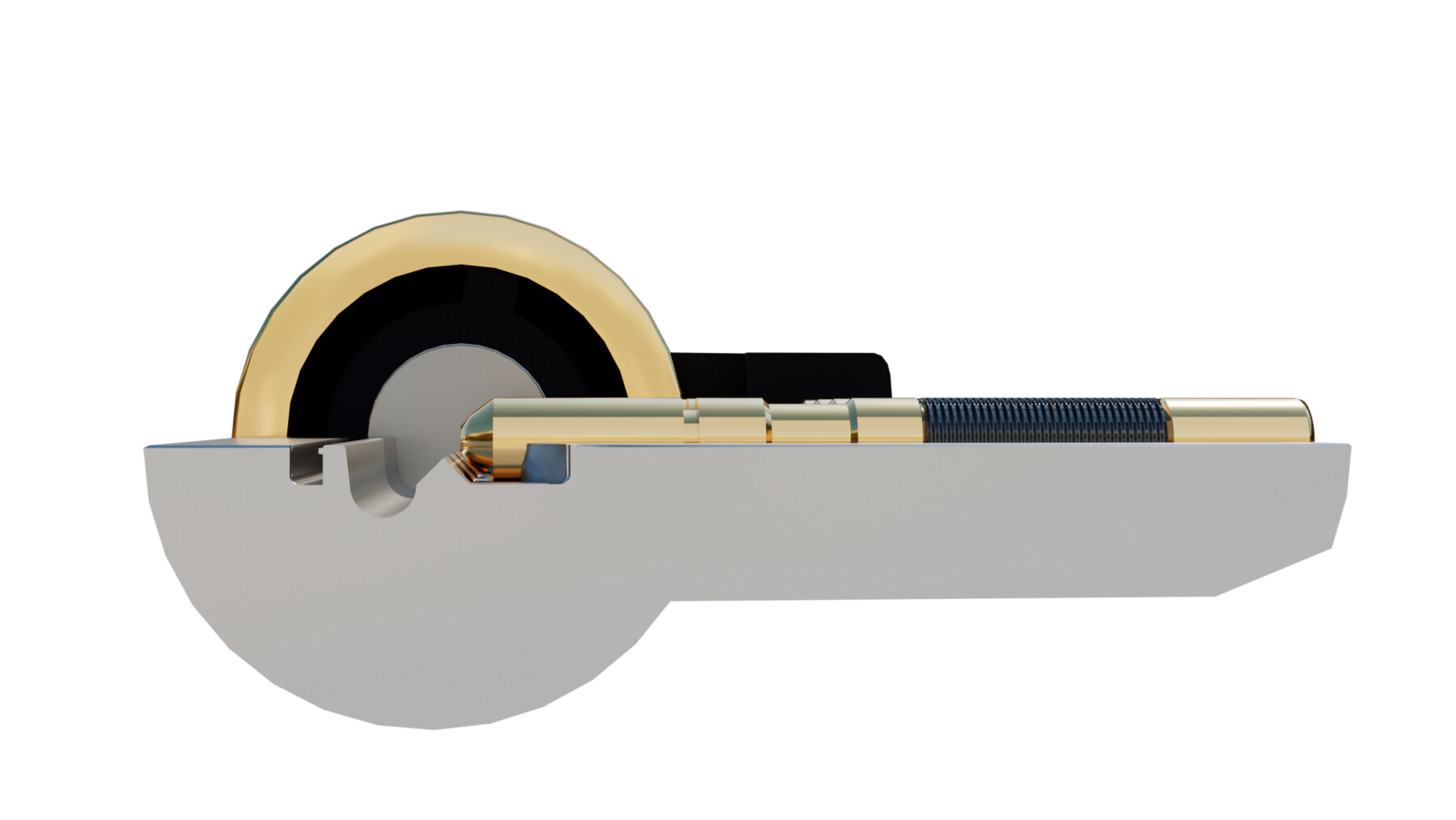 ArtStation CrossSection of Door Lock Resources